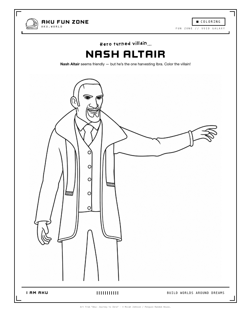 Nash Altair, coloring page printable sheet